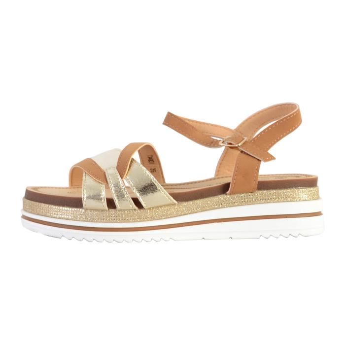 Sandales The Divine Factory The Divine Factory Camel Femme