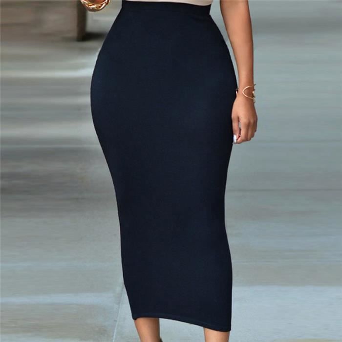Jupe taille haute moulante shop