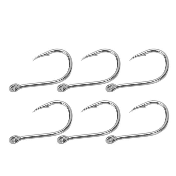 Hameçons En Acier Carbone - Lot De 500 Pièces (10 Tailles #6 à #15) Avec Barbelures - Pour Pêche Truite, Carpe, Carnassier - 5