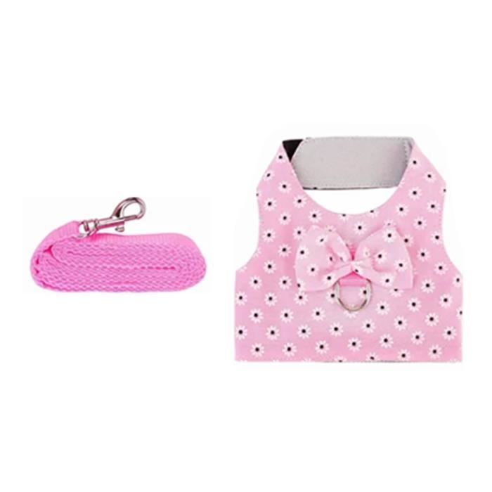 Meilleurs prix pour OMABETA Laisse de harnais de lapin Harnais pour lapin, laisse réglable, doux, léger, mignon, petit animal de animalerie animal