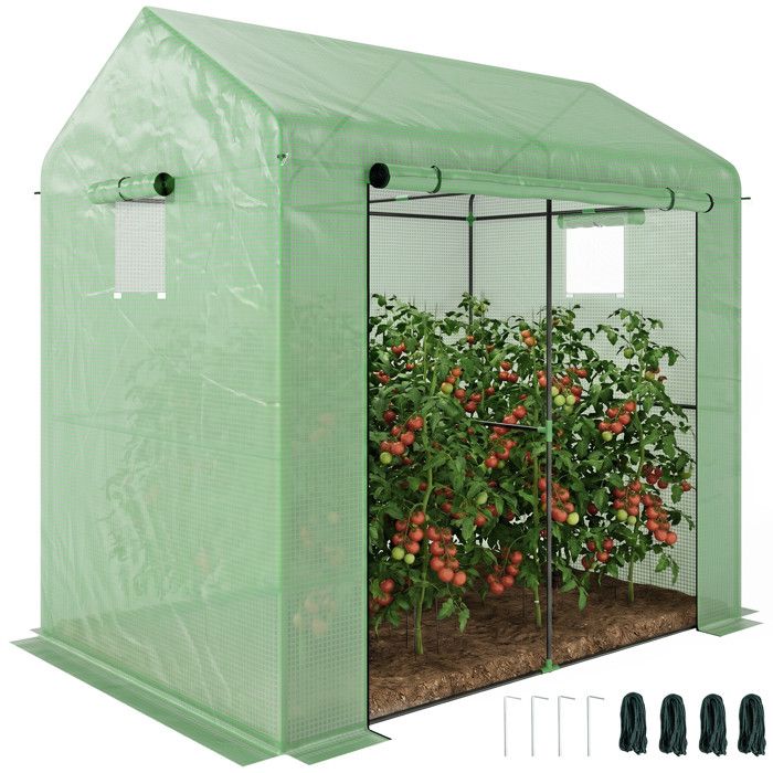Serre de jardin - Outsunny - PE bâche renforcée 135