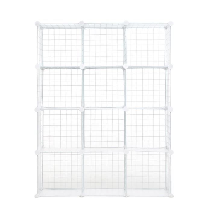 12 Cubes Etagere De Rangement Armoire Cube Etagere A Livres En
