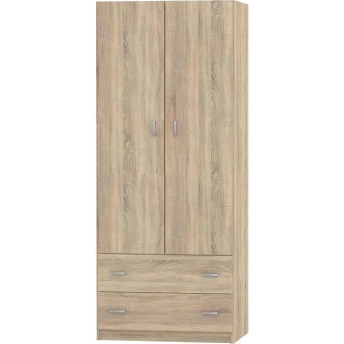 Armoire placard - meuble de rangement coloris Cambrian - Hauteur 180 x Longueur 74 x Profondeur 50 cm Armoire placard - meuble de rangement coloris Cambrian - Hauteur 180 x Longueur 74 x Profondeur 50 cm