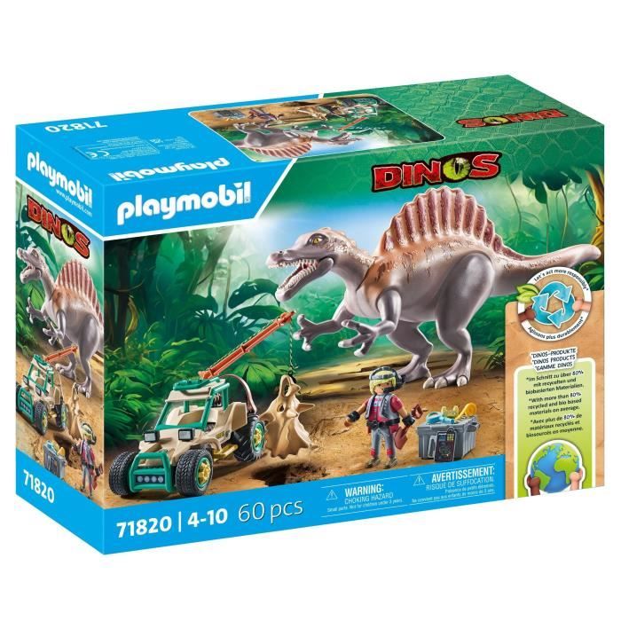 Jeux D'imitation Campement Des Explorateurs Dinosaures Playmobil La Boite - vue 8