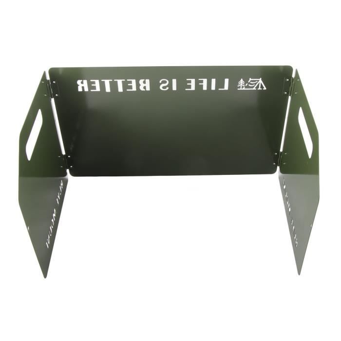 Bouclier Coupe-Vent pour Réchaud de Camping Pliable
