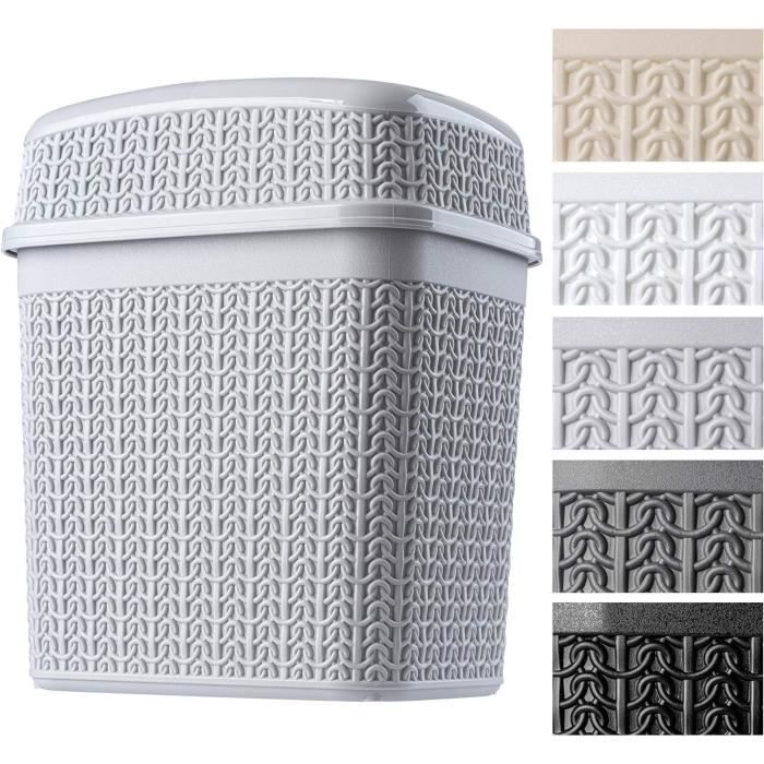 Poubelle Poubelle En Plastique, Poubelle À Couvercle Pivotant, Poubelle