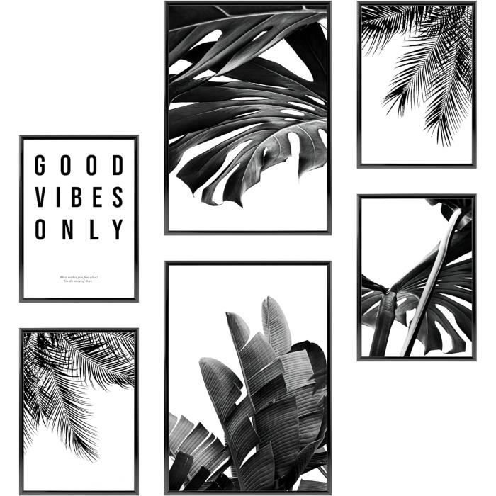 Milaosk 6Pcs Affiches Décoration Murale Paysage Plage Vagues - Posters Premium Sans Cadre