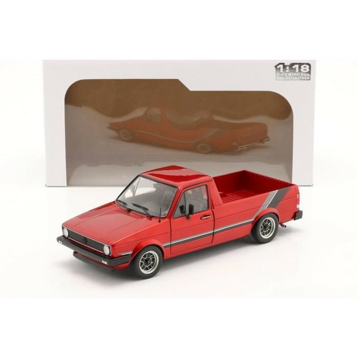 Pick-up personnalisé VW Caddy MKI 1982 - SOLIDO - S1803508 - Rouge