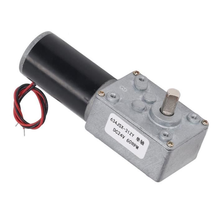 Moteur à Engrenages DC 12V, 2 Tours/min – Moteur à Vis Sans Fin, Neuf