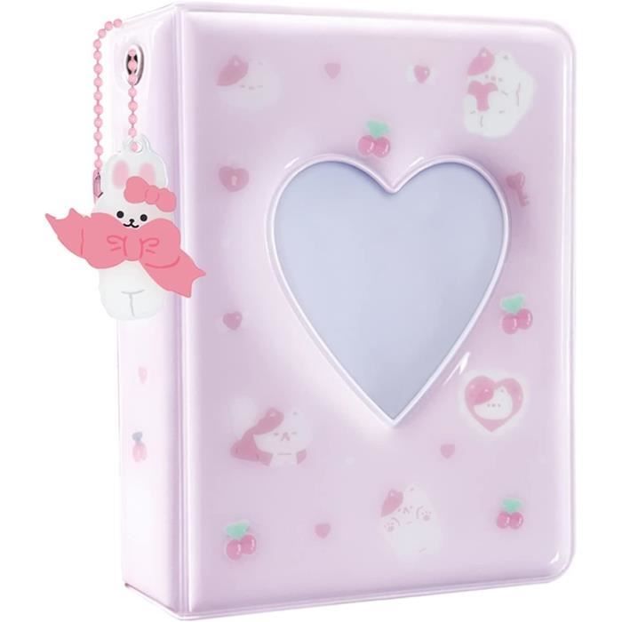 Classeur à 9 pochettes rose - Capacité de 360 cartes