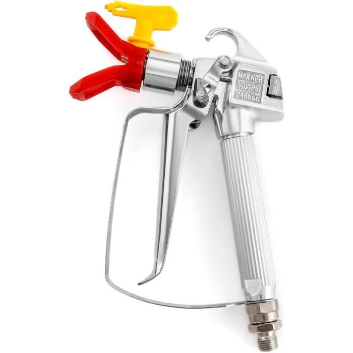 Pistolet à Peinture Airless 3600 PSI Haute Pression - Pistolet Pulvérisateur Sans Air Avec Buse
