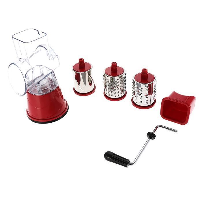 Kit Complémentaire Râpe à Tambour GEFU Pour Hachoir à Viande TRANSFORMA - 3 Tambours Inox (fin, Gros, Tranches) Pour Légumes, Fromage, Noix…