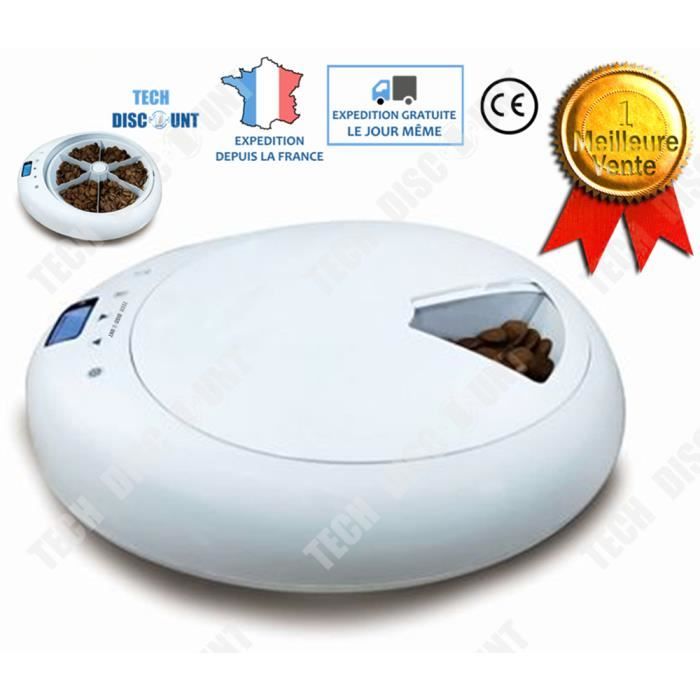 Td Gamelle Distributeur Automatique Programmable Chat Chien Anti Gloutons Design Croquettes 6 Repas Animaux Compagnie Intelligent Cdiscount