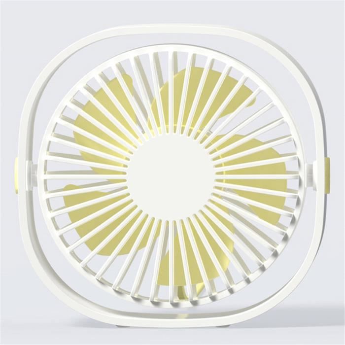 Mini Ventilateur USB Climatiseur Portable de Refroidissement Bureau Rotation Réglable Portable Chambre ETE BLANC
