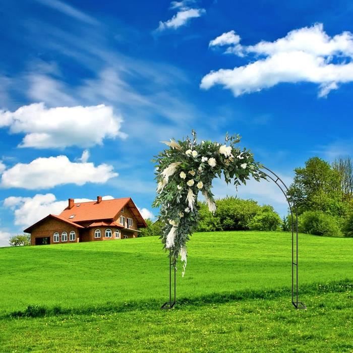 Arche Jardin Métal Pour Plantes Grimpantes - 240cm Hauteur, Support Rosiers, Décorative