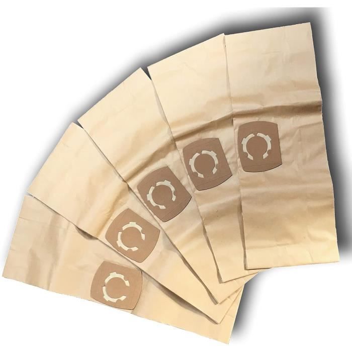 Lot 5 Sacs Filtres Lavables Pour Aspirateur Parkside PNTS 1200 1300 Etc. - Textile Bleu, Protection Moteur
