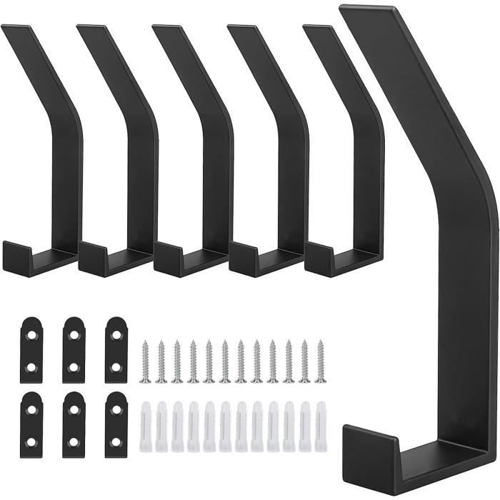 XKQYX 6 Pièces Patère Patere Porte Manteau Mural, Crochets Trois Porte Manteau Avec Vis Pour