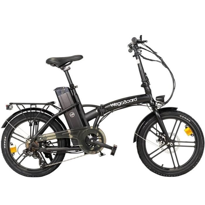 Vélo Électrique Pliable - WEGOBOARD - Urban Pro - 20'' Noir 7 vitesses Batterie 36V 10,4 Ah - Autonomie 60 km