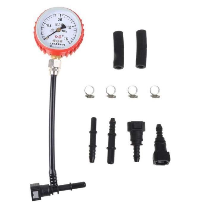 Manomètre De Compression Pour Moteur Essence - Jauge Double échelle PSI/bar - Kit Complet Avec Adaptateurs Et Tuyaux