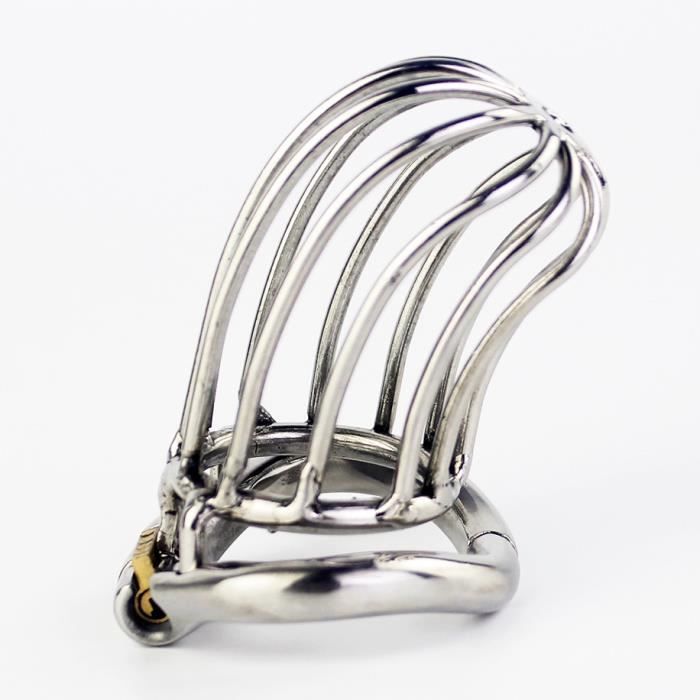 Dispositif De Chasteté Mâle En Silicone - Cage à Verrouillage BDSM - Petit/grand - Neuf