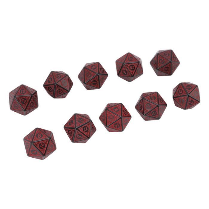 DND Lot de 7 dés polyédriques avec sac à dés noir pour jeux de rôle D&D, RPG, MTG, jeux de table, dés polyédriques pour jeux de Donjons et Dragons (bleu et or