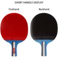 HXFENA Raquette de Tennis de TableRaquette de Ping Pong Professionnelles LeacuteGegraveRes 2 eacuteToiles Durable Confortable[139]-1