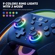 NYXI Manette Pro Switch Chaos LED sans Fil pour Switch/Switch OLED/ Lite Controller Filaire avec One Key Wake Up/Bouton Programma-1