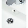 Bonde de lavabo Fleur blanche, pour tous les types de lavabos usuels, de haute qualité-1