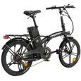 Vélo Électrique Pliable - WEGOBOARD - Urban Pro - 20'' Noir 7 vitesses Batterie 36V 10,4 Ah - Autonomie 60 km-1
