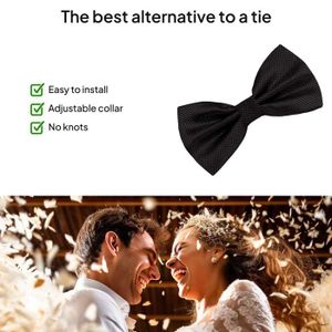 Lot De 10 Nœuds Papillon Pré-noués - Polyester, Réglables, Cadeau Homme/Garçon Pour Occasions Spéciales