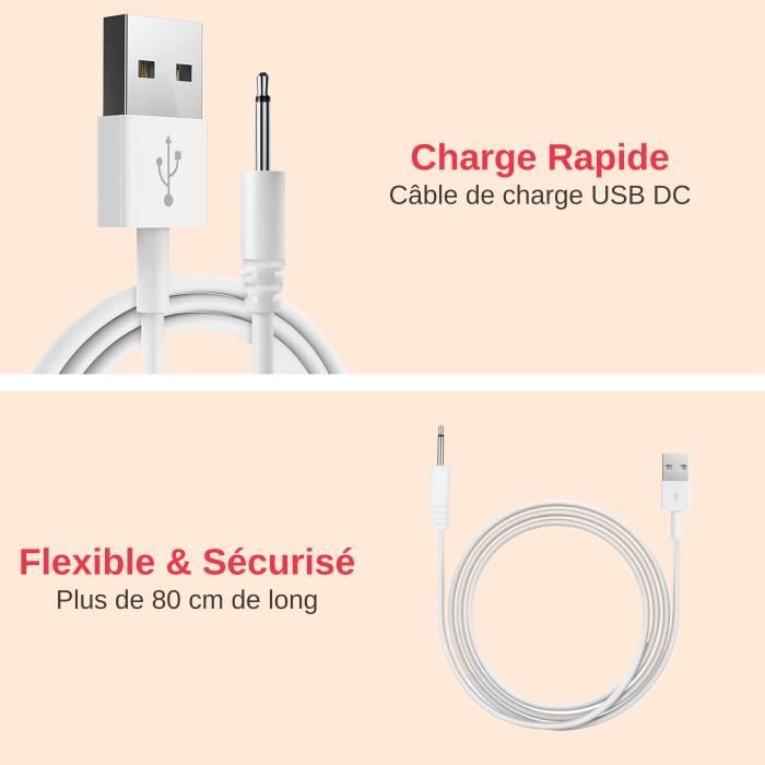 Câble Dalimentation USB Chargeur Cc Pour Vibrateur Accessoires De Jouets  Sexy Câbles De Charge Rechargeables Du 6,84 €