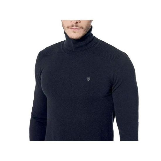 Pull Kaporal 5 Benon - Noir Gris - 100% Coton - Taille S Homme - Occasion Très Bon État