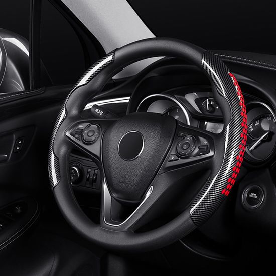 Auto Couvre Volant pour Opel Corsa 2019-2023,Peluche Protège Volant Doux  Chaud Volant de Protection Antidérapant Respirant Confort Durabilité  Protege