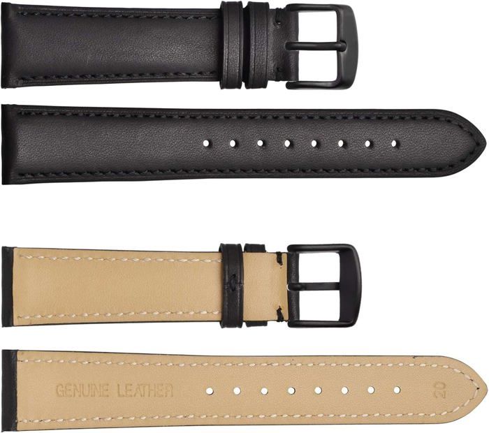 BINLUN Bracelet Montre en Cuir 22mm 21mm 20mm 19mm 18mm 16mm 14mm Cuir Ciré à l'huile et Silicone Hybrid Bracelets de Montre à Dégagement Rapide pour Homme Femme(16mm,Noir Boucle Argent BINLUN Bracelet Montre en Cuir 22mm 21mm 20mm 19mm 18mm 16mm 14mm Cuir Ciré à l'huile et Silicone Hybrid Bracelets de Montre à Dégagement Rapide pour Homme Femme(16mm,Noir Boucle Argent