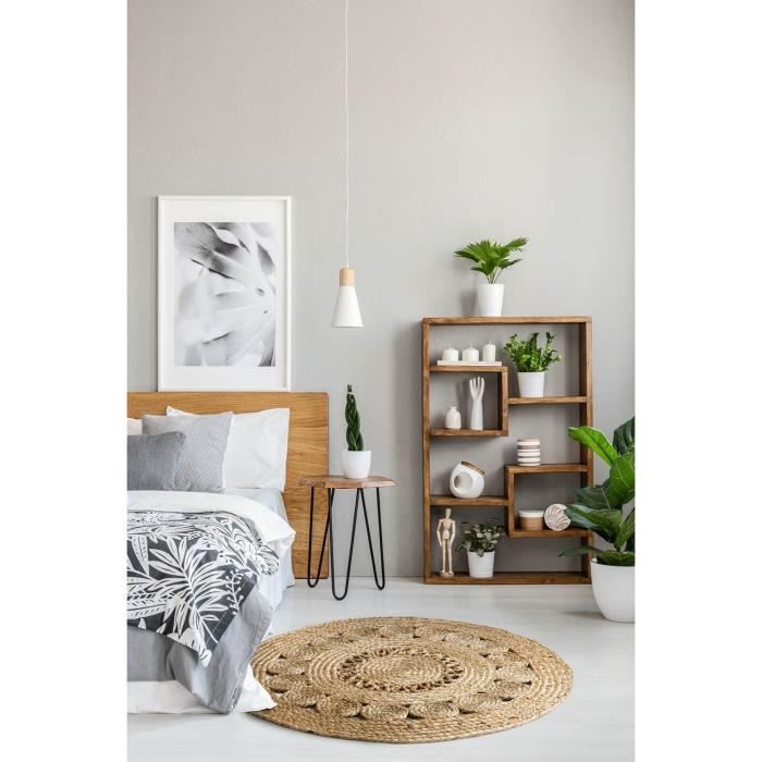 tapis de jute chambre à coucher