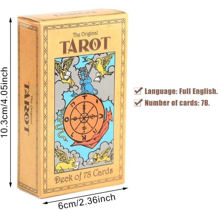 Tarot Vision en français - Jeu de 78 Cartes - Cartes de voyance avec  Explication complète des 78 Lames (livret en FR) - Tarot Medieval  divinatoire Moderne : : Jeux et Jouets