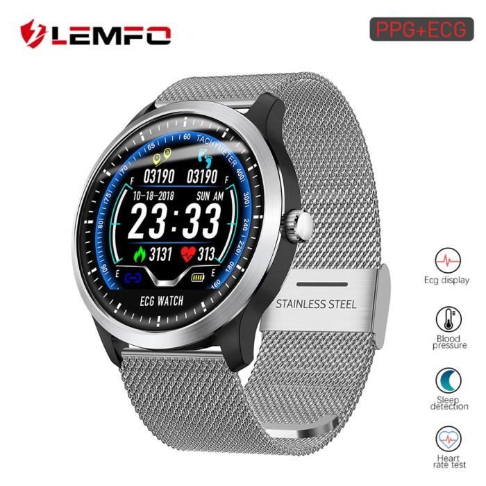 Montre connect e LEMFO 2019 nouveau ECG PPG montre intelligente