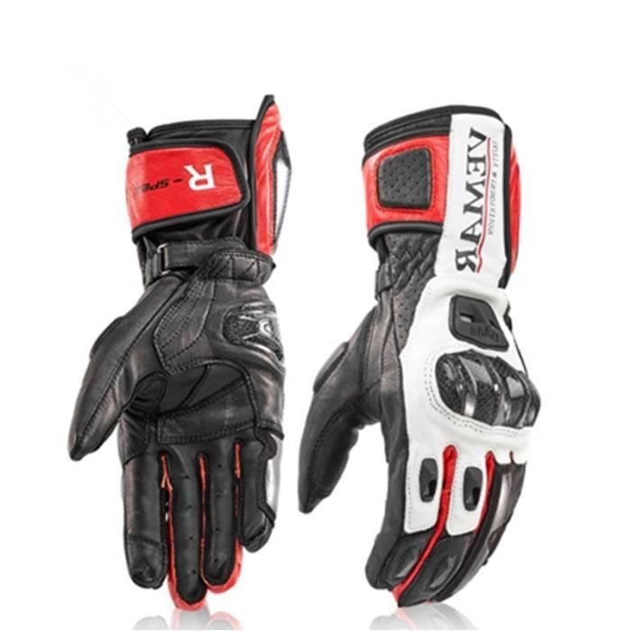 Gants Moto PROANTI Cuir De Vachette - Homme/Femme - Protections Renforcées