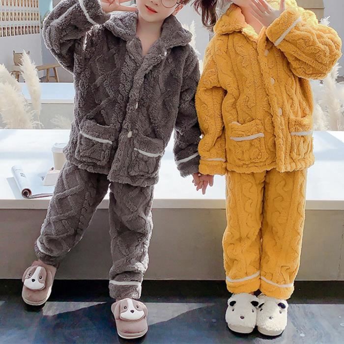 Ppiao Sac de couchage pour enfants avec jambes Pyjama doux chaud