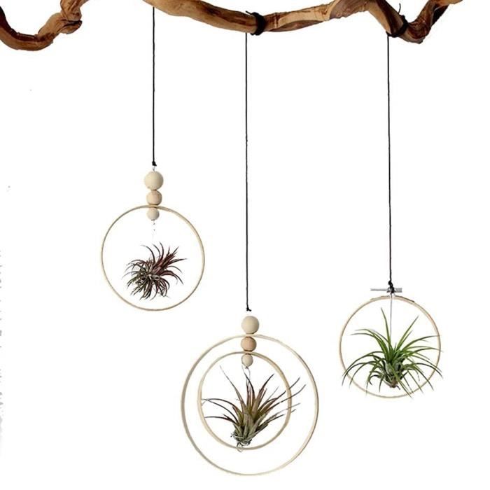 Lot De 12 Cercles Bois Bambou 6 Tailles - Anneaux Pour Attrape-Rêves, Couronnes Et Loisirs Créatifs