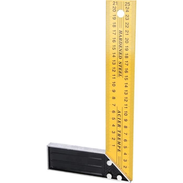 KS Tools 300.0220 Equerre graduée acier 250 mm talon en alm Lame acier ...