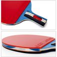 HXFENA Raquette de Tennis de TableRaquette de Ping Pong Professionnelles LeacuteGegraveRes 2 eacuteToiles Durable Confortable[139]-2