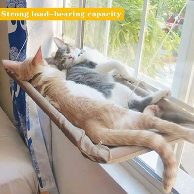 Lit de Siège de Fenêtre Chat, hamac de fenêtre semi-espace avec cadre