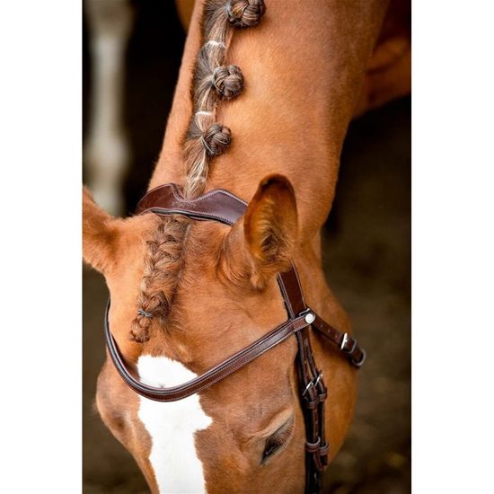 Bride De Dressage Montar Cob - Noire, Cuir, Avec Manivelle, NEW OLD STOCK