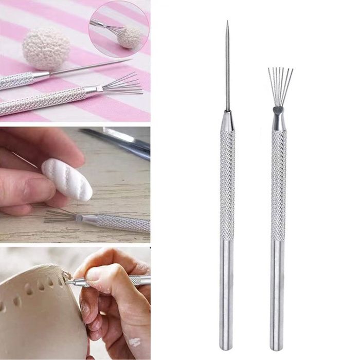 Ensemble de 61 outils de sculpture sur poterie : modelage et sculpture sur argile - France