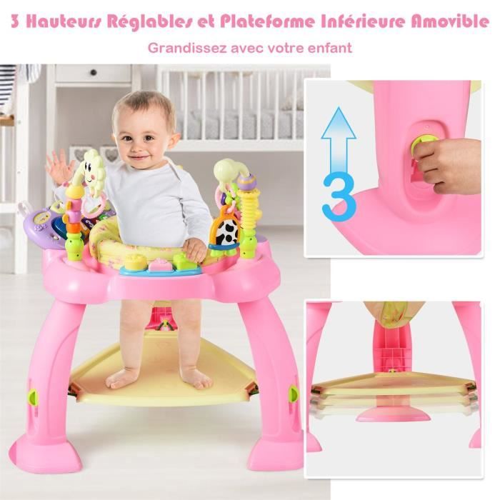 QDRAGON Trotteur Bebe Enfants, Troteur Marche Détachable avec Vitesse  Réglable et Table Activité d'éveil, Evolutif 3 en 1 Chariot de Marche pour  Bebe 6-36 Mois Garçon et Fille : : Bébé et Puériculture