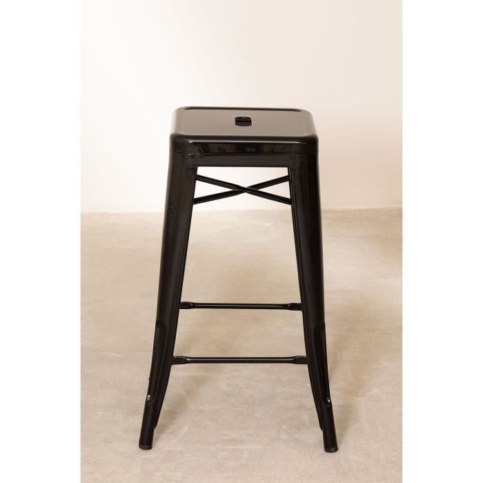 Sklum Tabouret Haut Avec Dossier 76cm En Acier LIX 2026 | Hogar Y Jardín