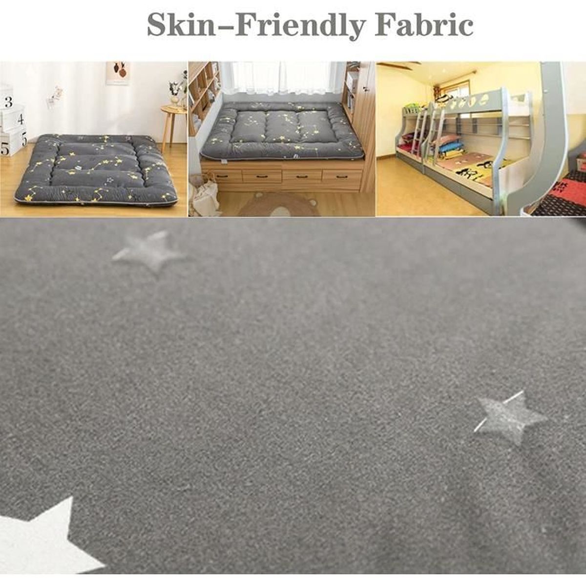 Matelas Futon De Sol 2 Place PliableFuton Japonais Tatami Matelas De Sol Paississant Jumelle