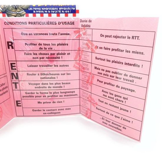 Carte Speciale Permis De Prendre La Retraite Cdiscount Beaux Arts Et Loisirs Creatifs