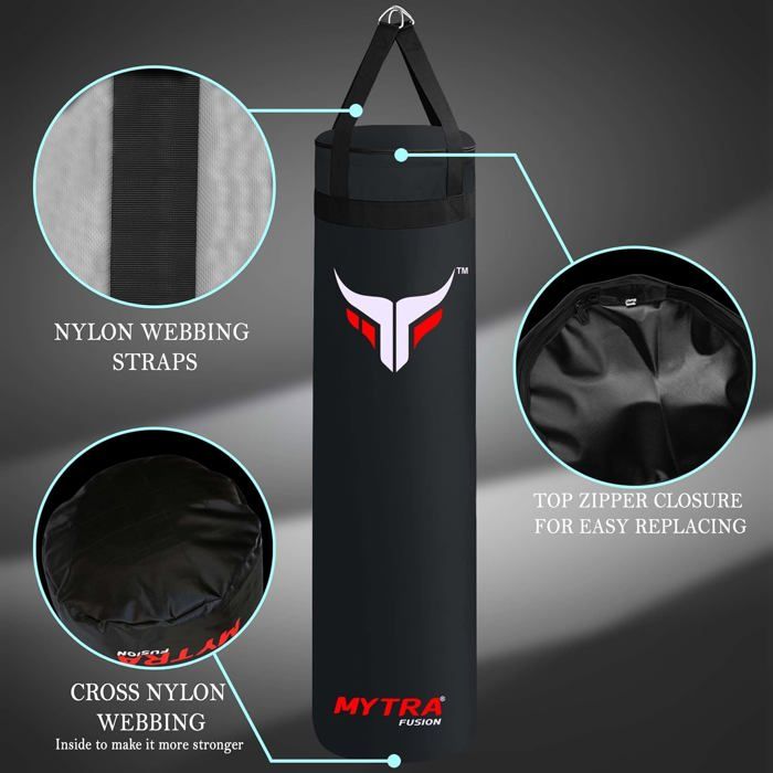 Sac De Frappe Mytra Fusion Sur Pied – 6 Pieds (1,83 M) – Pour MMA, Boxe, Muay Thaï, Kickboxing